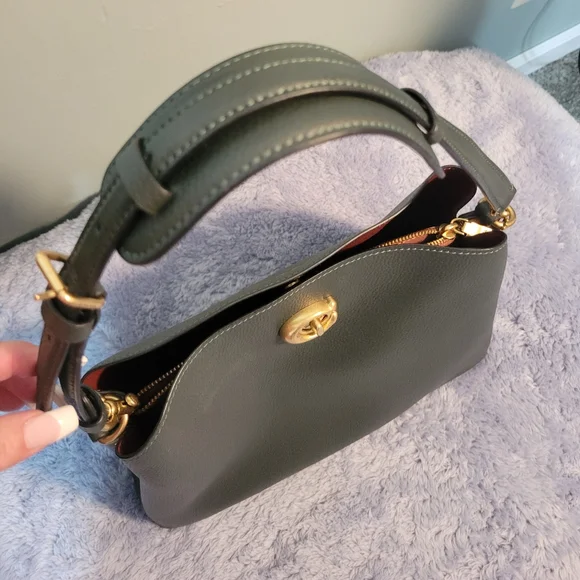 Coach Willow Color Block Leather Shoulder Bag